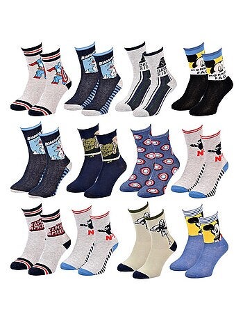 Meias Rapaz Licença PACK DE 12 PARES DISNEY CLASSIC