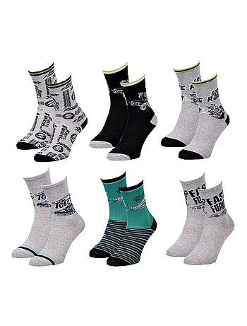Meias Rapaz Licença PACK DE 12 PARES FAST AND FURIOUS
