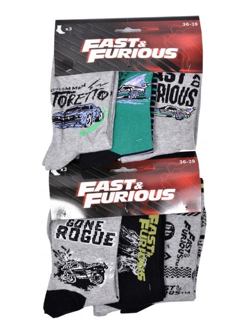 Meias Rapaz Licença PACK DE 12 PARES FAST AND FURIOUS - Kiabi Meias Rapaz Licença PACK DE 12 PARES FAST AND FURIOUS - Kiabi