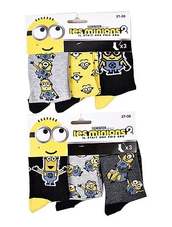 Meias Rapaz Licença PACK DE 12 PARES MINIONS