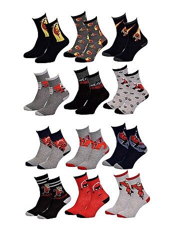 Meias Rapaz Licença PACK DE 12 PARES OS INDESTRUTÍVEIS