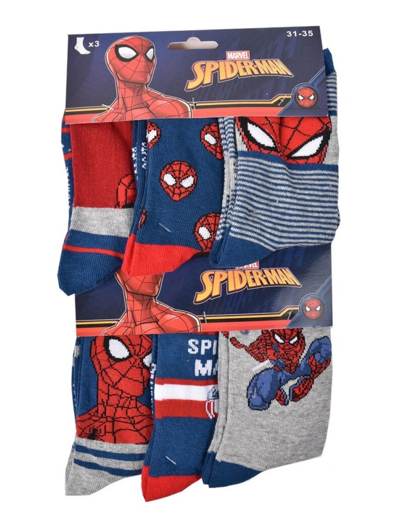 Meias Rapaz Licença PACK DE 12 PARES SPIDER-MAN Azul Multicolor Cinza - Kiabi