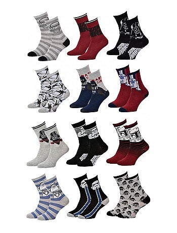 Meias Rapaz Licença PACK DE 12 PARES STAR WARS