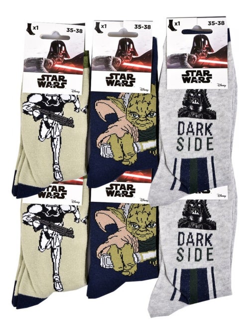 Meias Rapaz Licença PACK DE 12 PARES STAR WARS - Kiabi Meias Rapaz Licença PACK DE 12 PARES STAR WARS - Kiabi