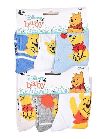 Meias Rapaz Licença PACK DE 12 PARES WINNIE L'OURSON