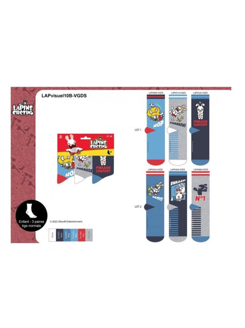 Meias Rapaz Licença PACK DE 3 PARES - Kiabi Meias Rapaz Licença PACK DE 3 PARES - Kiabi