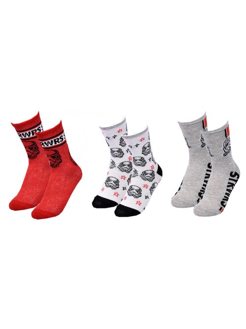Meias Rapaz Licença PACK DE 3 PARES - Kiabi Meias Rapaz Licença PACK DE 3 PARES - Kiabi
