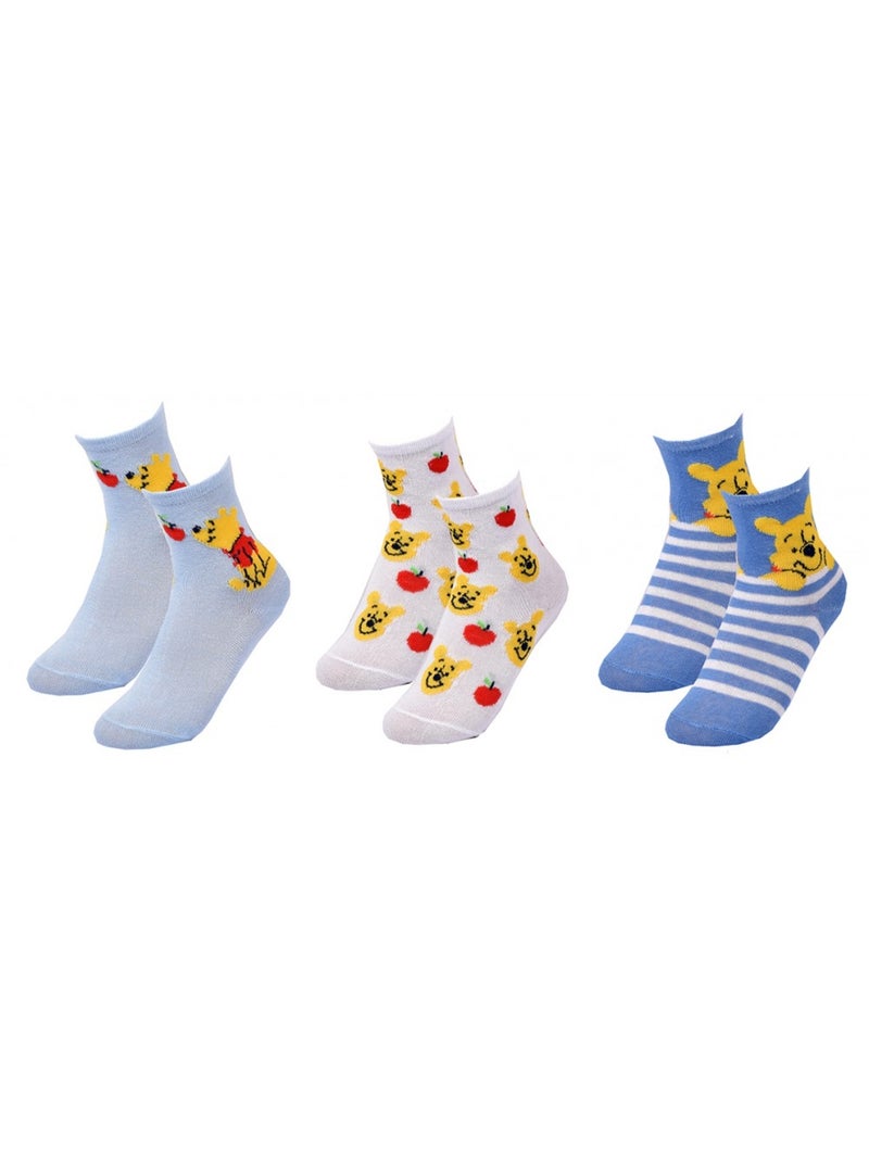 Meias Rapaz Licença PACK DE 3 PARES Cinza-laranja claro azul - Kiabi