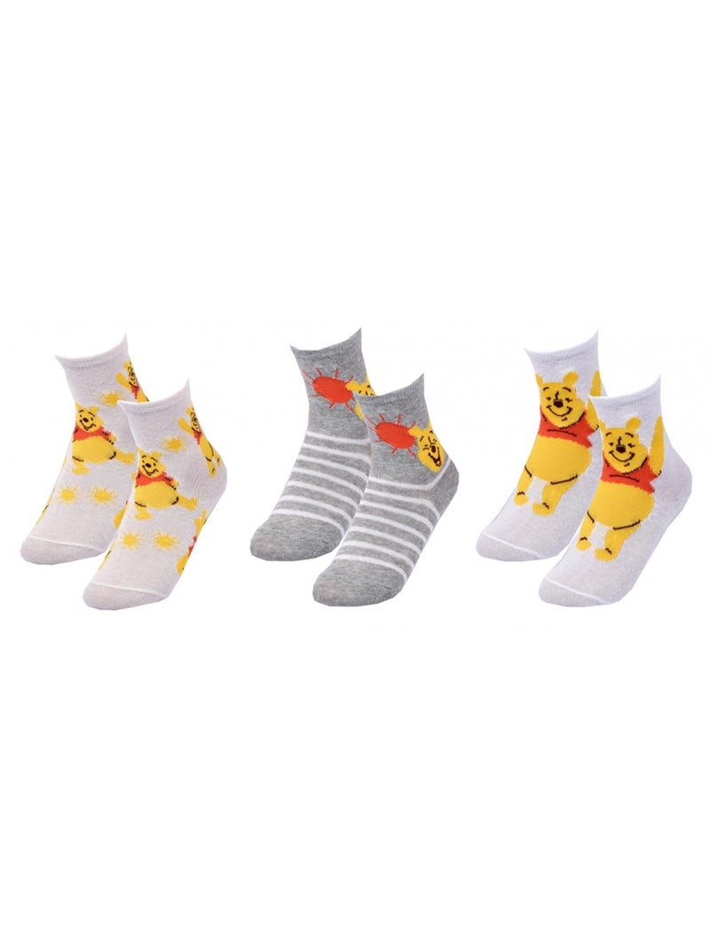 Meias Rapaz Licença PACK DE 3 PARES Cinza-laranja claro cinza - Kiabi
