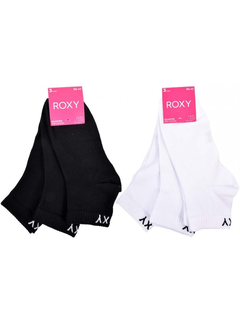 Meias roxy quarter - pack de 6 Multicolorido - Kiabi