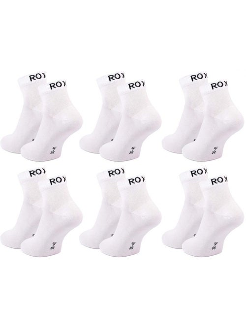 Meias roxy quarter - pack de 6 - Kiabi Meias roxy quarter - pack de 6 - Kiabi