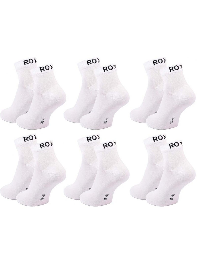 Meias roxy quarter - pack de 6 Multicolorido - Kiabi