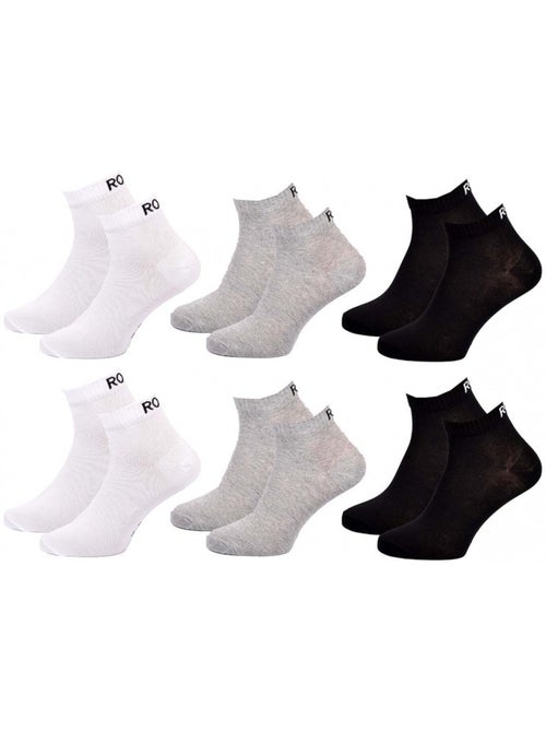Meias roxy quarter - pack de 6 - Kiabi Meias roxy quarter - pack de 6 - Kiabi