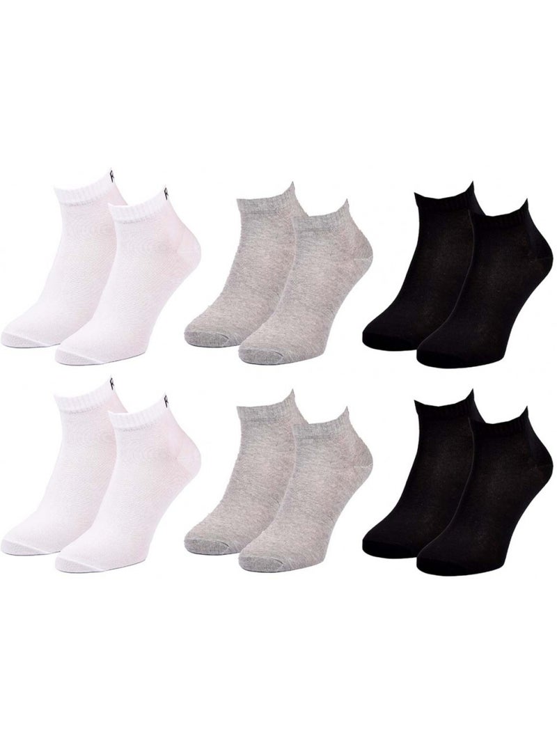 Meias roxy quarter - pack de 6 Multicolorido - Kiabi