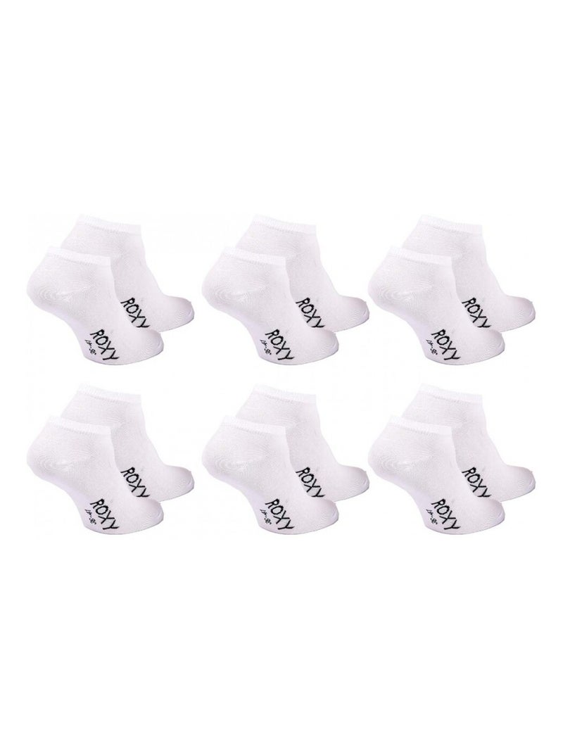 Meias ROXY SNEAKER - Pack de 6 Branco - Kiabi