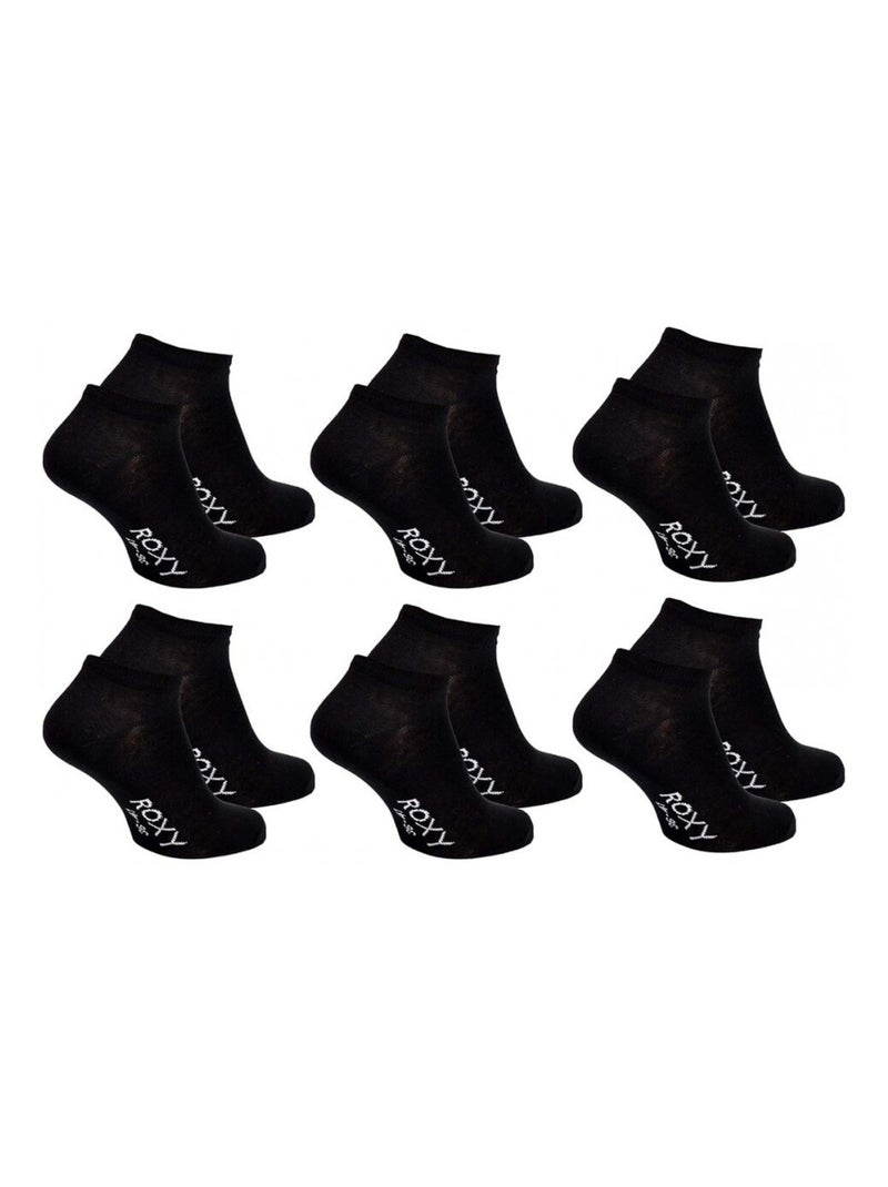Meias ROXY SNEAKER - Pack de 6 Preto - Kiabi