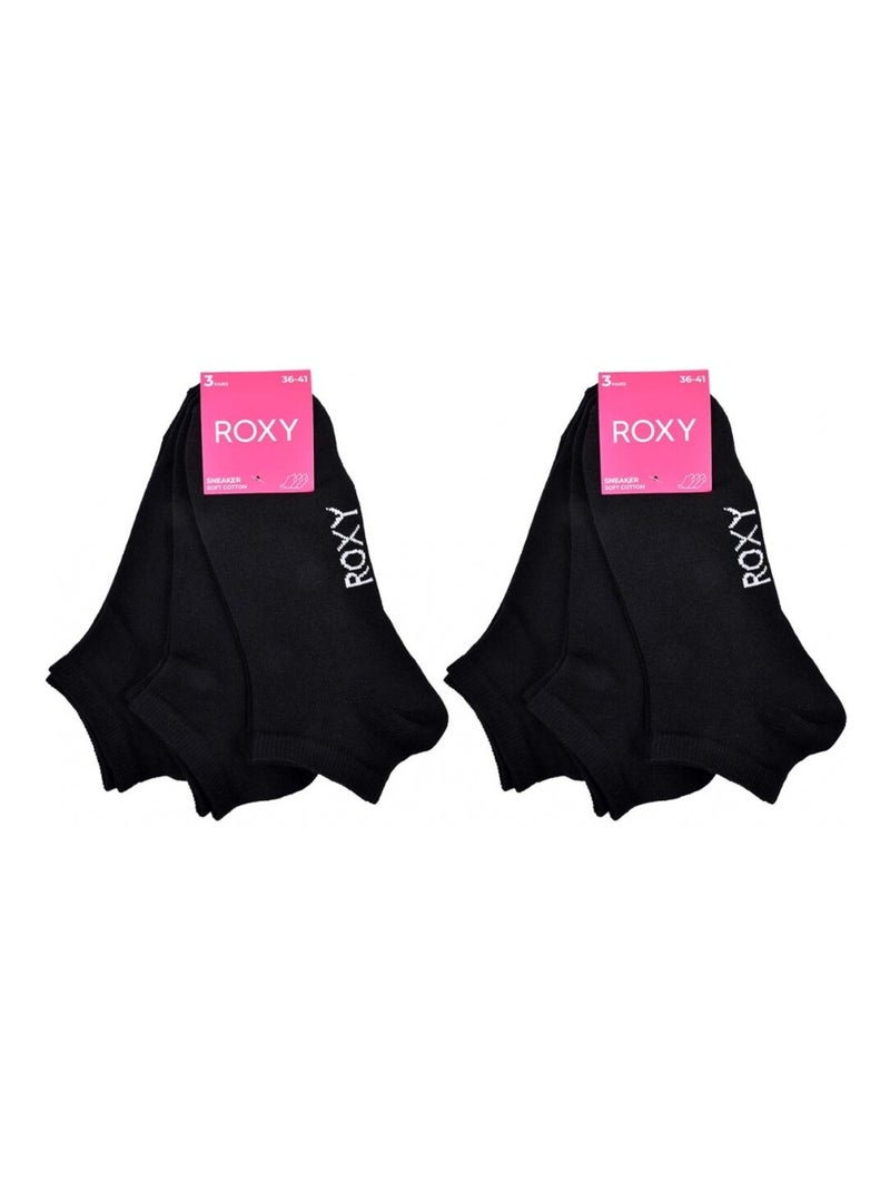 Meias ROXY SNEAKER - Pack de 6 Preto - Kiabi