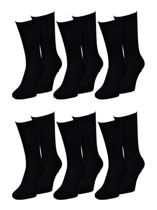 Meias sem elástico homem pernas sensíveis - pack de 6 - Kiabi Meias sem elástico homem pernas sensíveis - pack de 6 - Kiabi