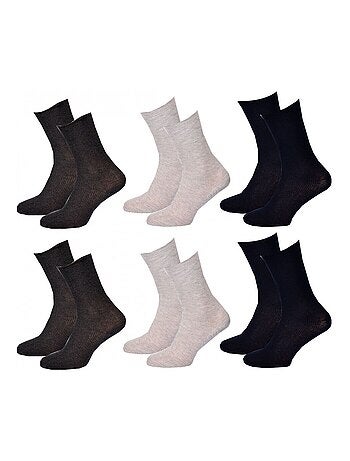 Meias sem elastico mulher Pernas sensíveis - Pack de 12