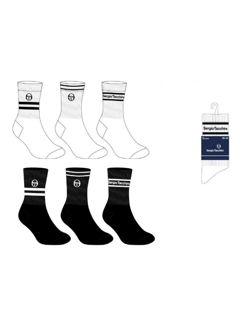 Meias Sergio Tacchini - Pack de 6 Multicolorido - Kiabi