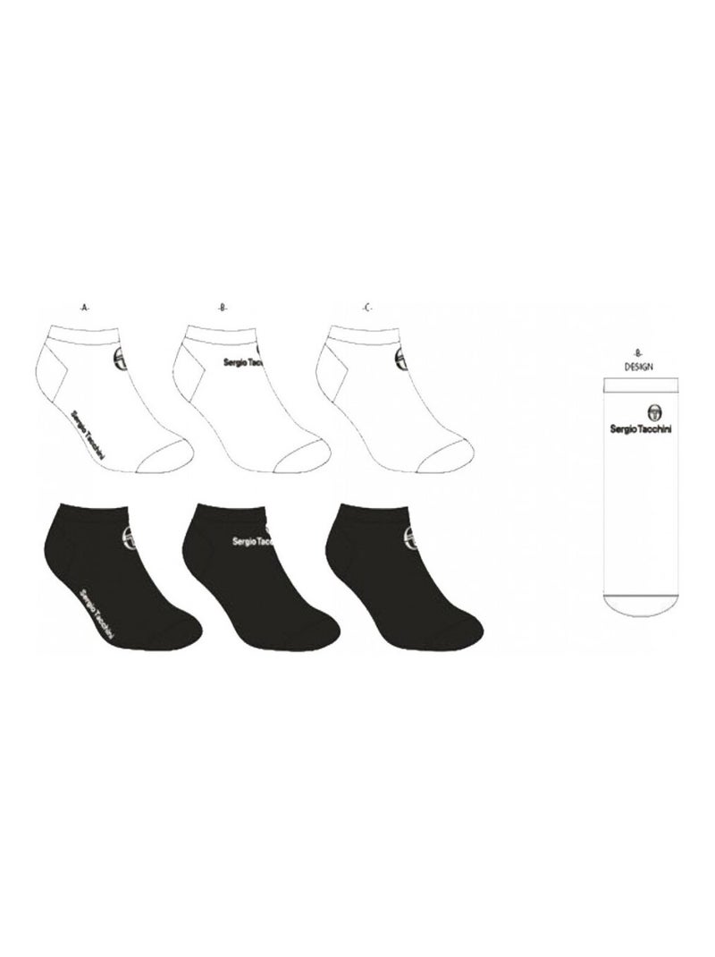 Meias Sergio Tacchini - Pack de 6 Multicolorido - Kiabi