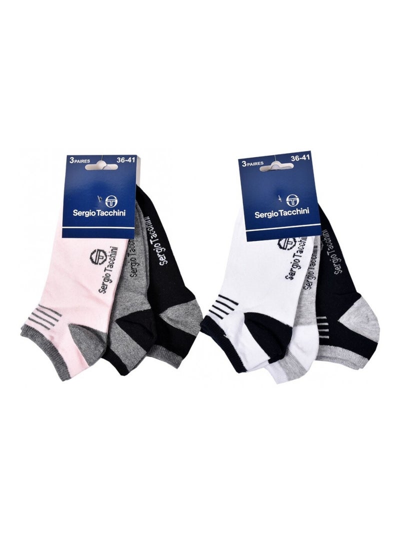 Meias Sergio Tacchini - Pack de 6 Multicolorido - Kiabi