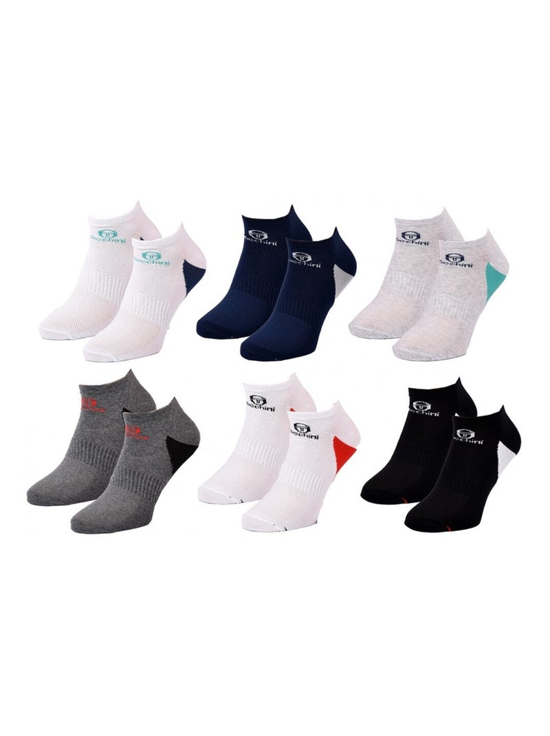 Meias sergio tacchini - pack de 6 Multicolorido - Kiabi