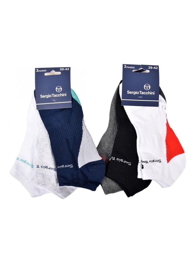 Meias sergio tacchini - pack de 6 Multicolorido - Kiabi