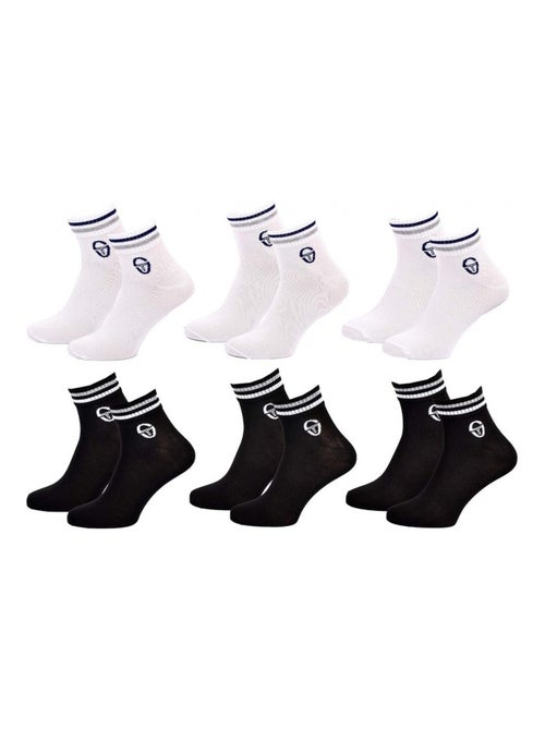 Meias sergio tacchini quarter - pack de 6 - Kiabi Meias sergio tacchini quarter - pack de 6 - Kiabi