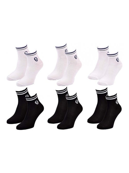 Meias sergio tacchini quarter - pack de 6 - Kiabi Meias sergio tacchini quarter - pack de 6 - Kiabi