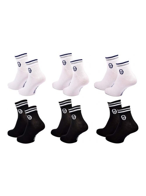 Meias sergio tacchini quarter - pack de 6 - Kiabi Meias sergio tacchini quarter - pack de 6 - Kiabi