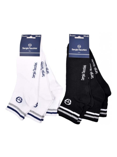 Meias sergio tacchini quarter - pack de 6 - Kiabi Meias sergio tacchini quarter - pack de 6 - Kiabi