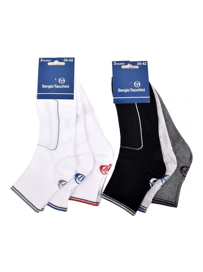 Meias SERGIO TACCHINI QUARTER - Pack de 6 Multicolorido - Kiabi