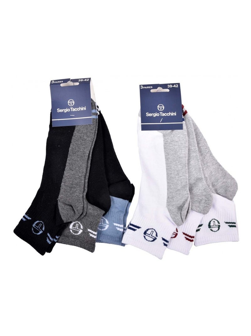 Meias SERGIO TACCHINI QUARTER - Pack de 6 Multicolorido - Kiabi