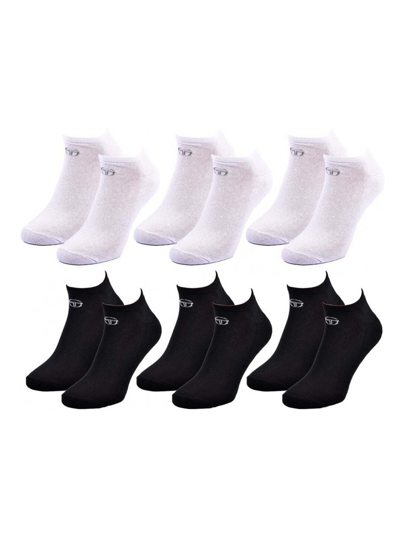 Meias sergio tacchini sneaker - pack de 6 Multicolorido - Kiabi