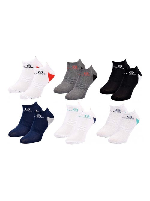Meias sergio tacchini sneaker - pack de 6 - Kiabi Meias sergio tacchini sneaker - pack de 6 - Kiabi