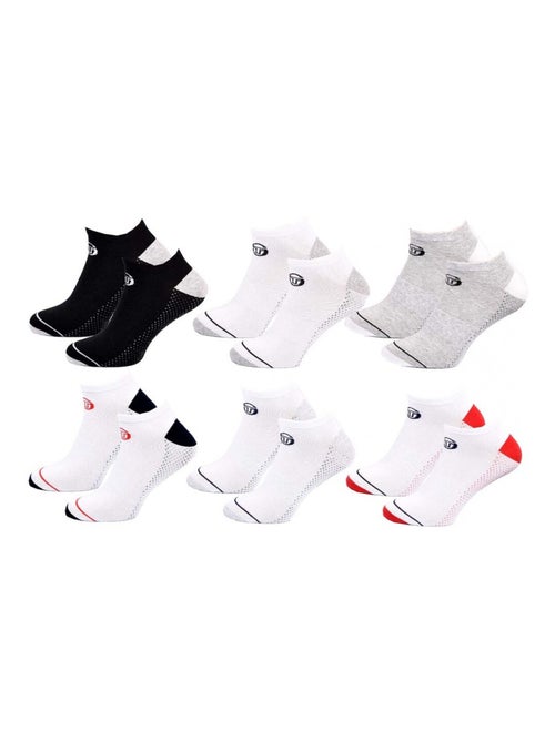 Meias sergio tacchini sneaker - pack de 6 - Kiabi Meias sergio tacchini sneaker - pack de 6 - Kiabi