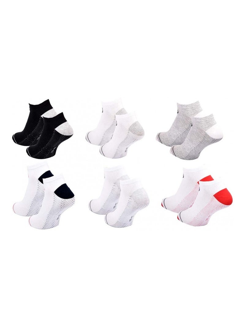 Meias sergio tacchini sneaker - pack de 6 Multicolorido - Kiabi