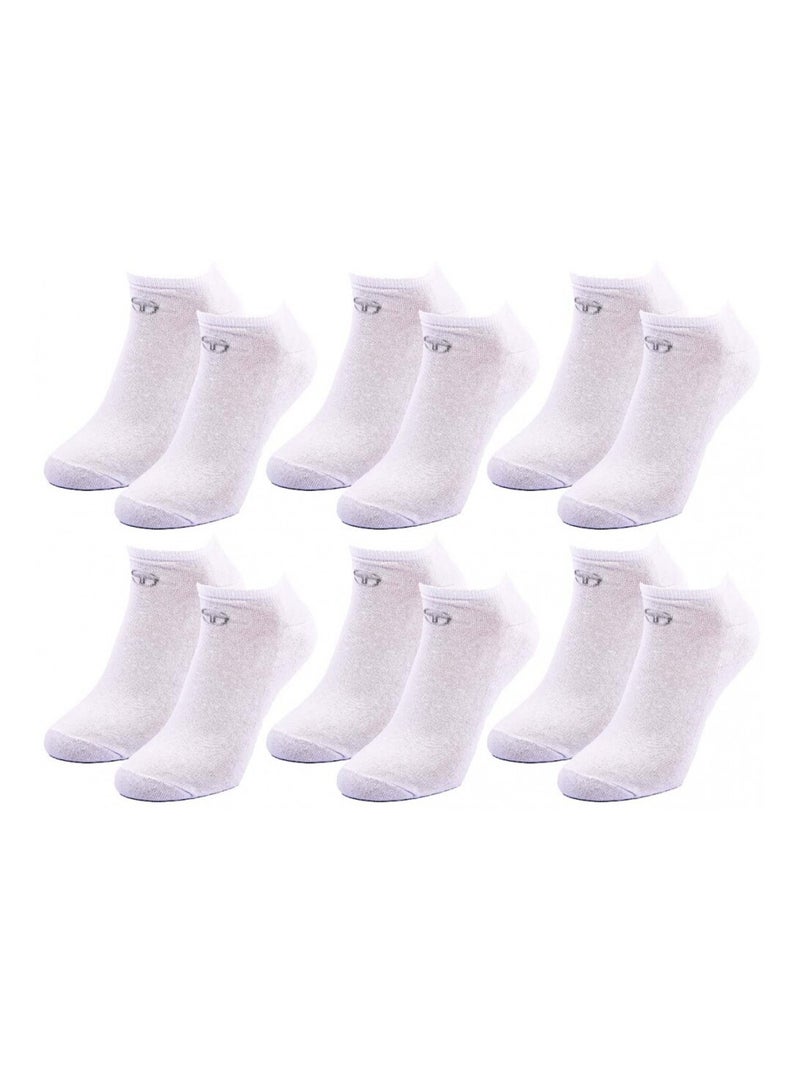 Meias sergio tacchini sneaker - pack de 6 Multicolorido - Kiabi