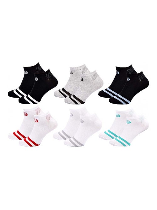 Meias SERGIO TACCHINI SNEAKER - Pack de 6 - Kiabi Meias SERGIO TACCHINI SNEAKER - Pack de 6 - Kiabi
