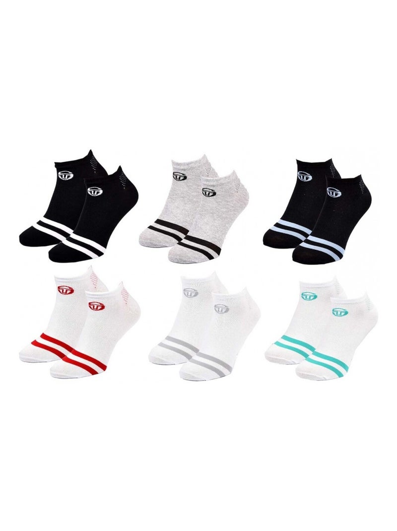 Meias SERGIO TACCHINI SNEAKER - Pack de 6 Multicolorido - Kiabi