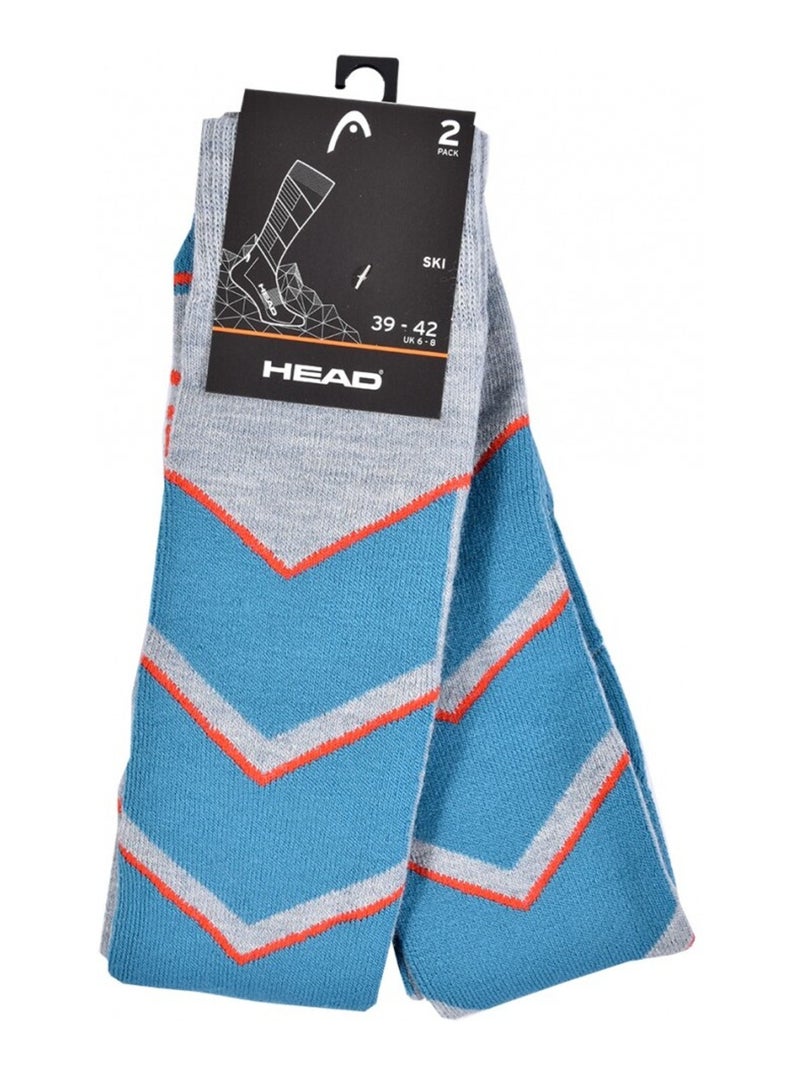 Meias SKI HEAD PERFORMANCE - Pack de 2 Cinza - Kiabi