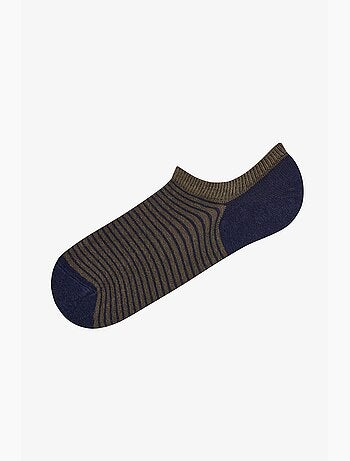 Meias sneaker masculinas listradas below surface, par penti