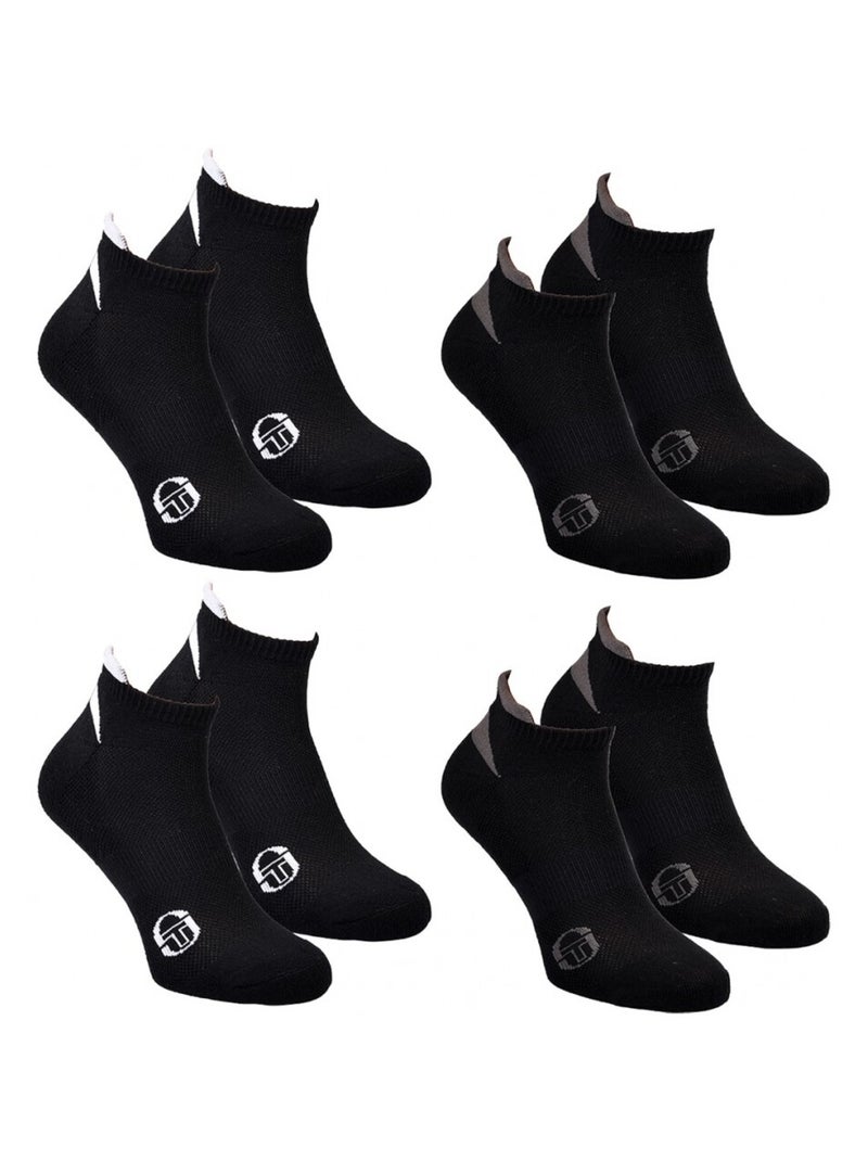 Meias SNEAKER SERGIO TACCHINI Pack de 4 Pares Multicolorido - Kiabi