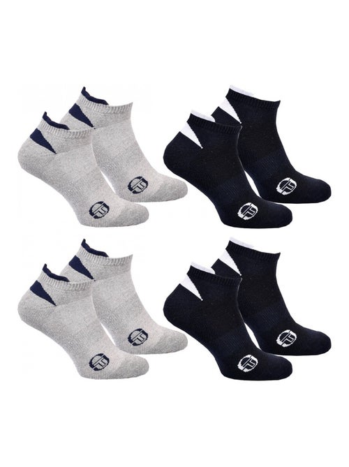 Meias SNEAKER SERGIO TACCHINI Pack de 4 Pares - Kiabi Meias SNEAKER SERGIO TACCHINI Pack de 4 Pares - Kiabi