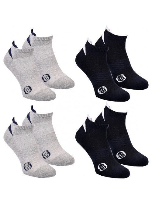 Meias SNEAKER SERGIO TACCHINI Pack de 4 Pares - Kiabi Meias SNEAKER SERGIO TACCHINI Pack de 4 Pares - Kiabi