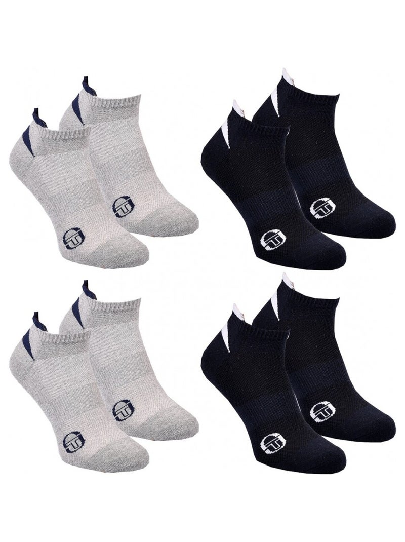 Meias SNEAKER SERGIO TACCHINI Pack de 4 Pares Multicolorido - Kiabi