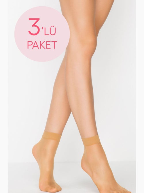 Meias soquete fit mulher penti - Kiabi