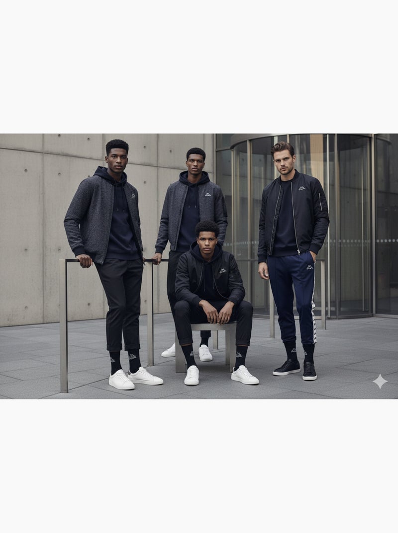 Meias SPORT KAPPA CREW - Pack de 12 Pares Preto - Kiabi