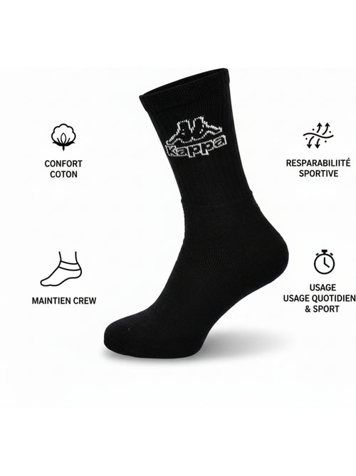 Meias SPORT KAPPA CREW - Pack de 12 Pares - Kiabi Meias SPORT KAPPA CREW - Pack de 12 Pares - Kiabi